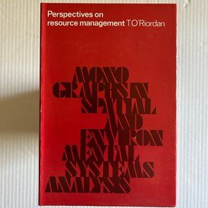 New Copy of “Perspectives on Resource Management” by T. O’Riordan, 1971